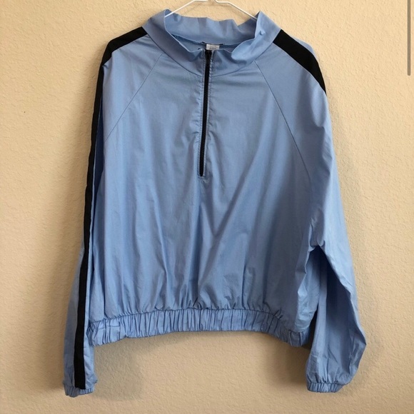 Fashion Nova Jackets & Blazers - Fashion Nova Light Blue Windbreaker